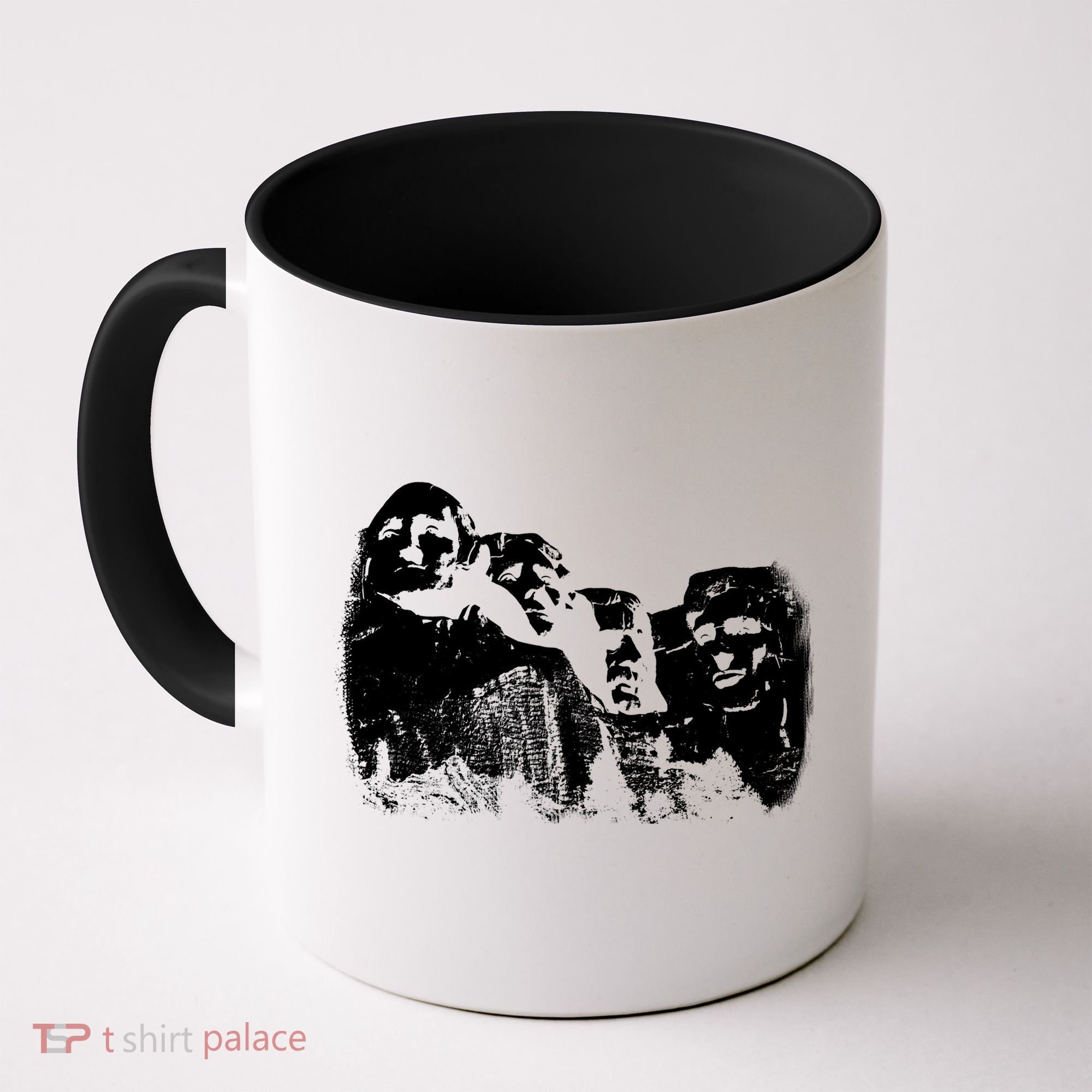 Mount Rushmore Presidents Sculpture Funny Gift Coffee Mug