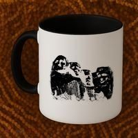 Mount Rushmore Presidents Sculpture Funny Gift Coffee Mug thumb 2