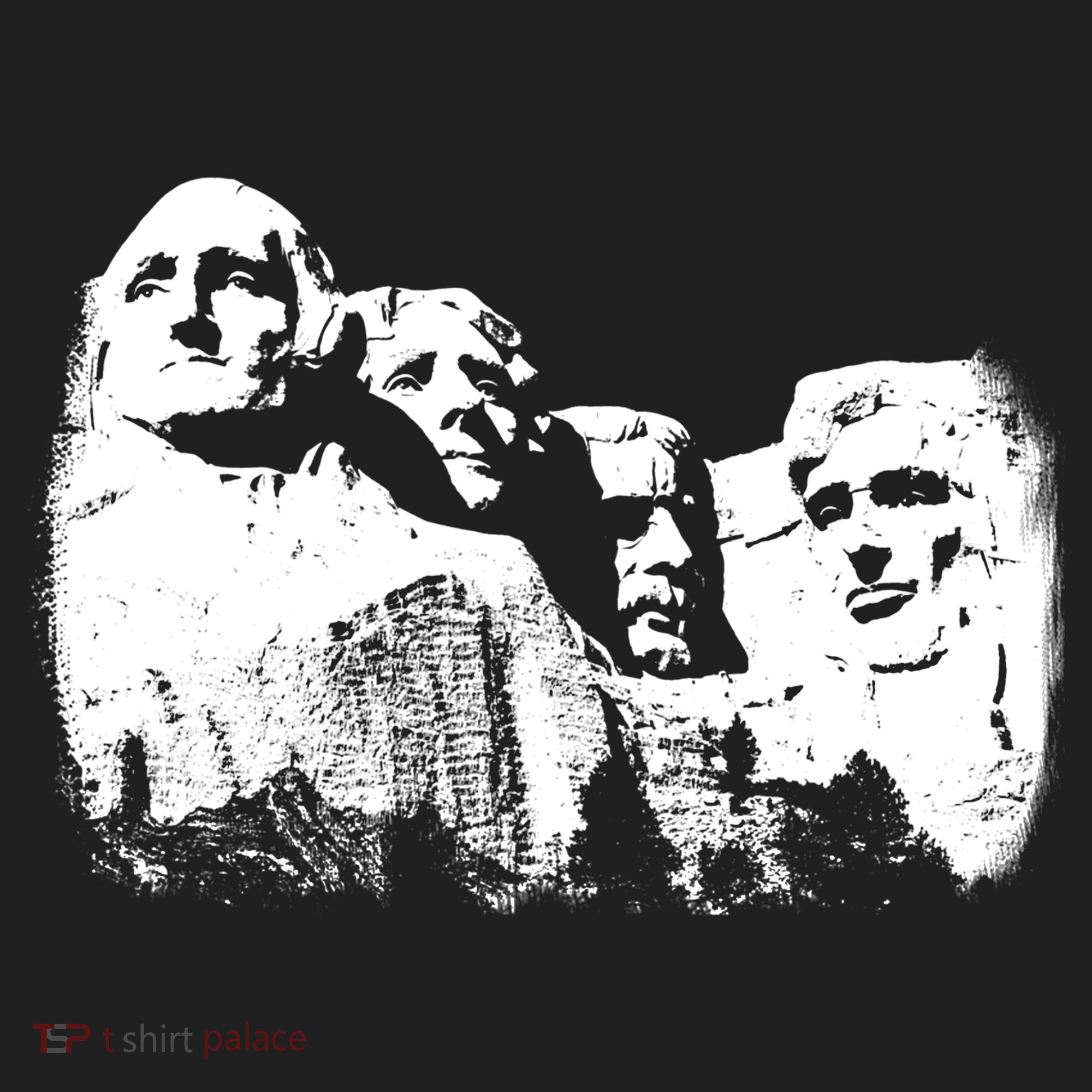 Mount Rushmore Presidents Sculpture Funny Gift Golf Towel