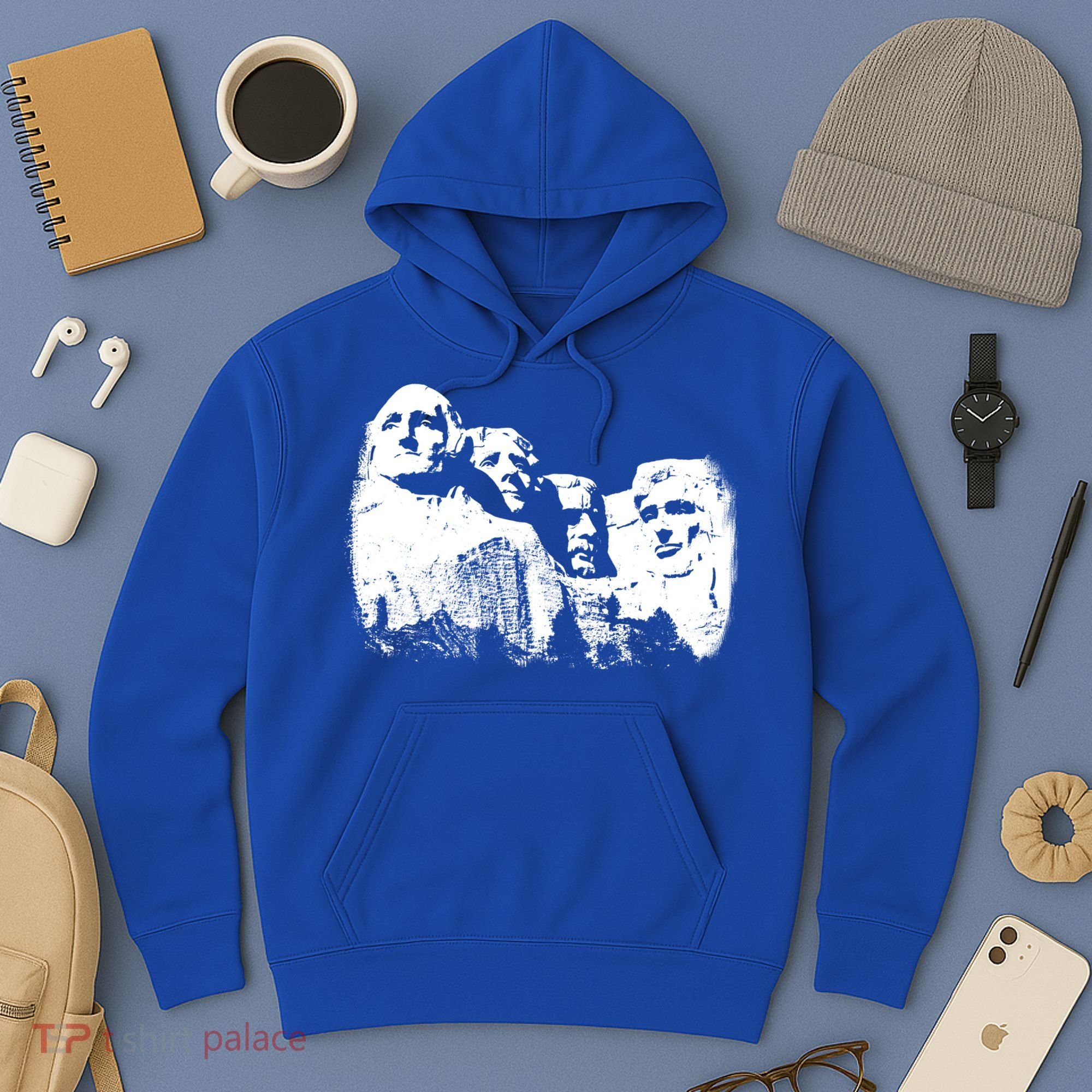Mount Rushmore Presidents Sculpture Funny Gift Hoodie