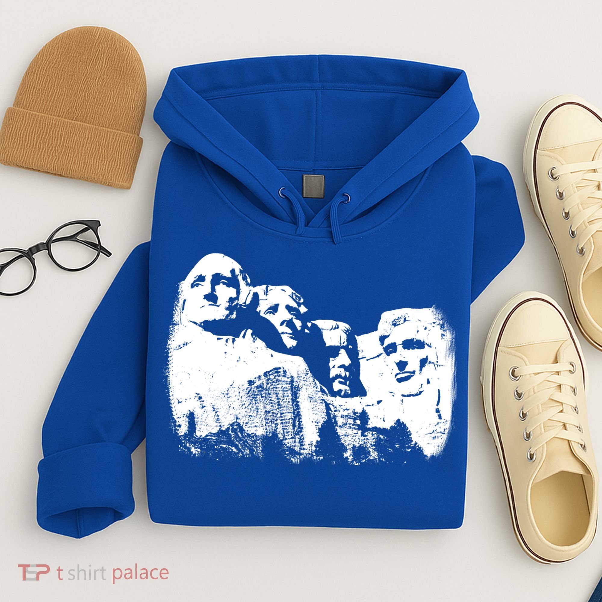 Mount Rushmore Presidents Sculpture Funny Gift Hoodie