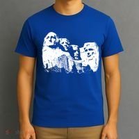 Mount Rushmore Presidents Sculpture Funny Gift T-Shirt thumb 3
