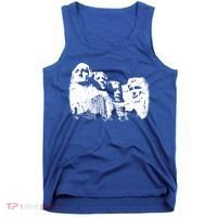 Mount Rushmore Presidents Sculpture Funny Gift Tank Top thumb 0