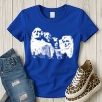 Mount Rushmore Presidents Sculpture Funny Gift Women's T-Shirt thumb 3
