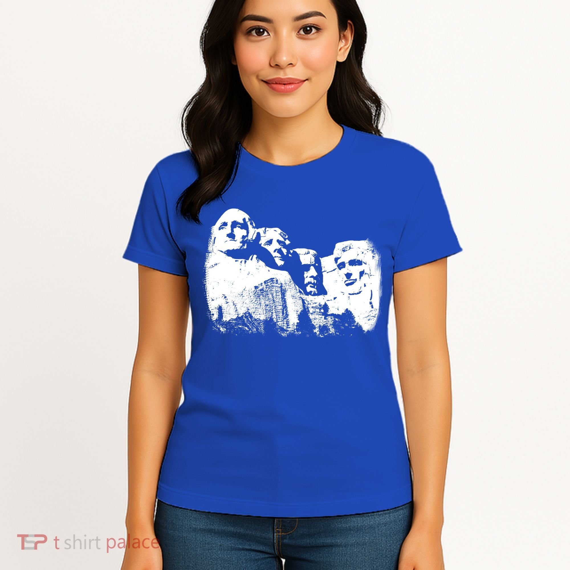Mount Rushmore Presidents Sculpture Funny Gift Women's T-Shirt