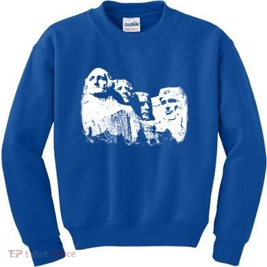 Mount Rushmore Presidents Sculpture Funny Gift Kids Sweatshirt