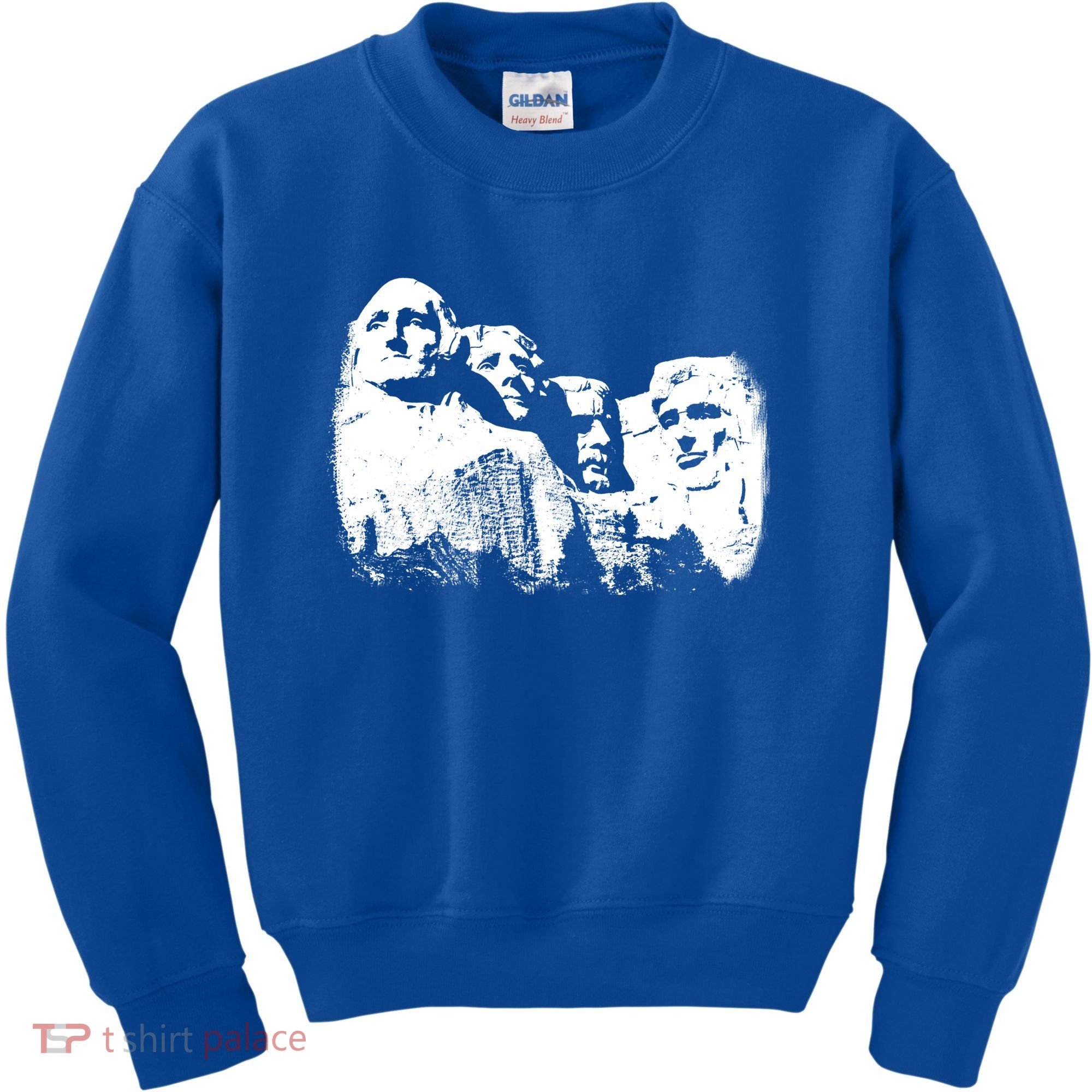 Mount Rushmore Presidents Sculpture Funny Gift Kids Sweatshirt