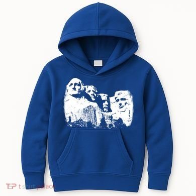 Mount Rushmore Presidents Sculpture Funny Gift Kids Hoodie