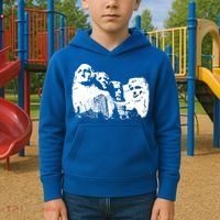 Mount Rushmore Presidents Sculpture Funny Gift Kids Hoodie thumb 2