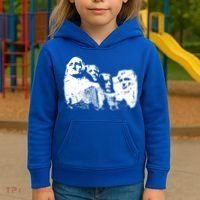 Mount Rushmore Presidents Sculpture Funny Gift Kids Hoodie thumb 3