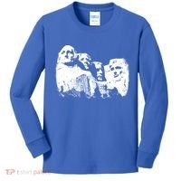 Mount Rushmore Presidents Sculpture Funny Gift Kids Long Sleeve Shirt thumb 0