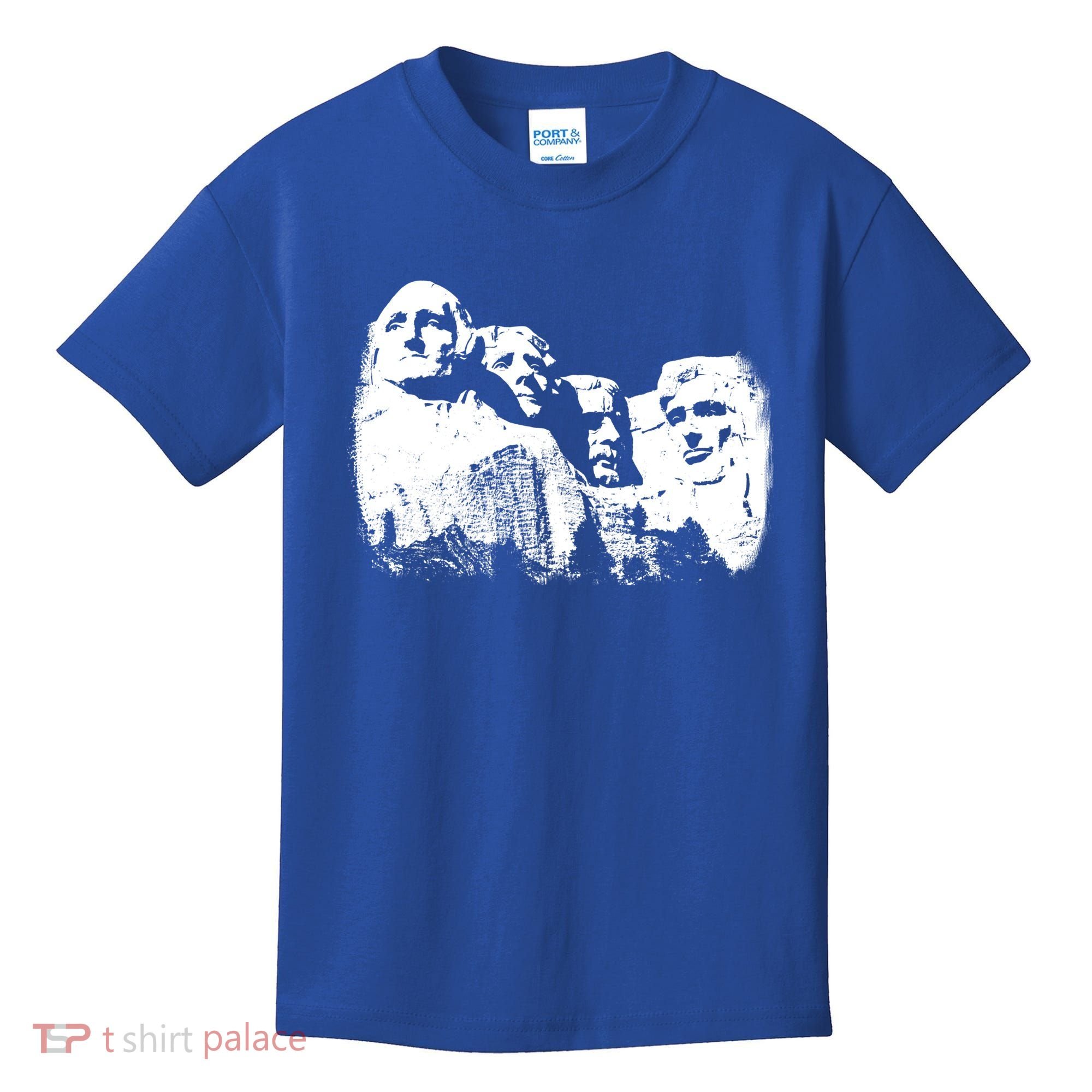 Mount Rushmore Presidents Sculpture Funny Gift Kids T-Shirt