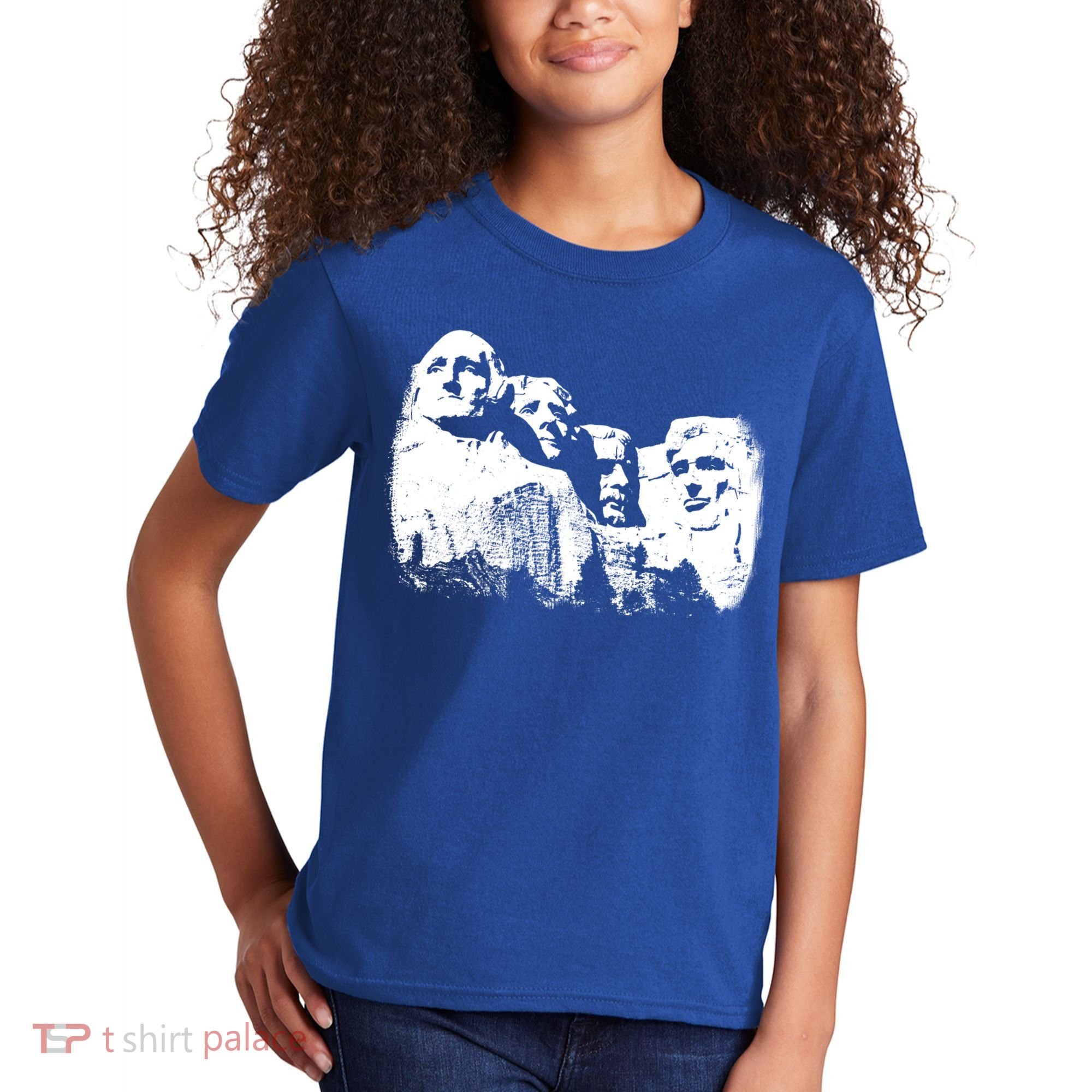 Mount Rushmore Presidents Sculpture Funny Gift Kids T-Shirt