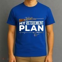 My Retiret Plan Hunting Fishing Hunter Grandad Grandpa Gift T-Shirt thumb 3