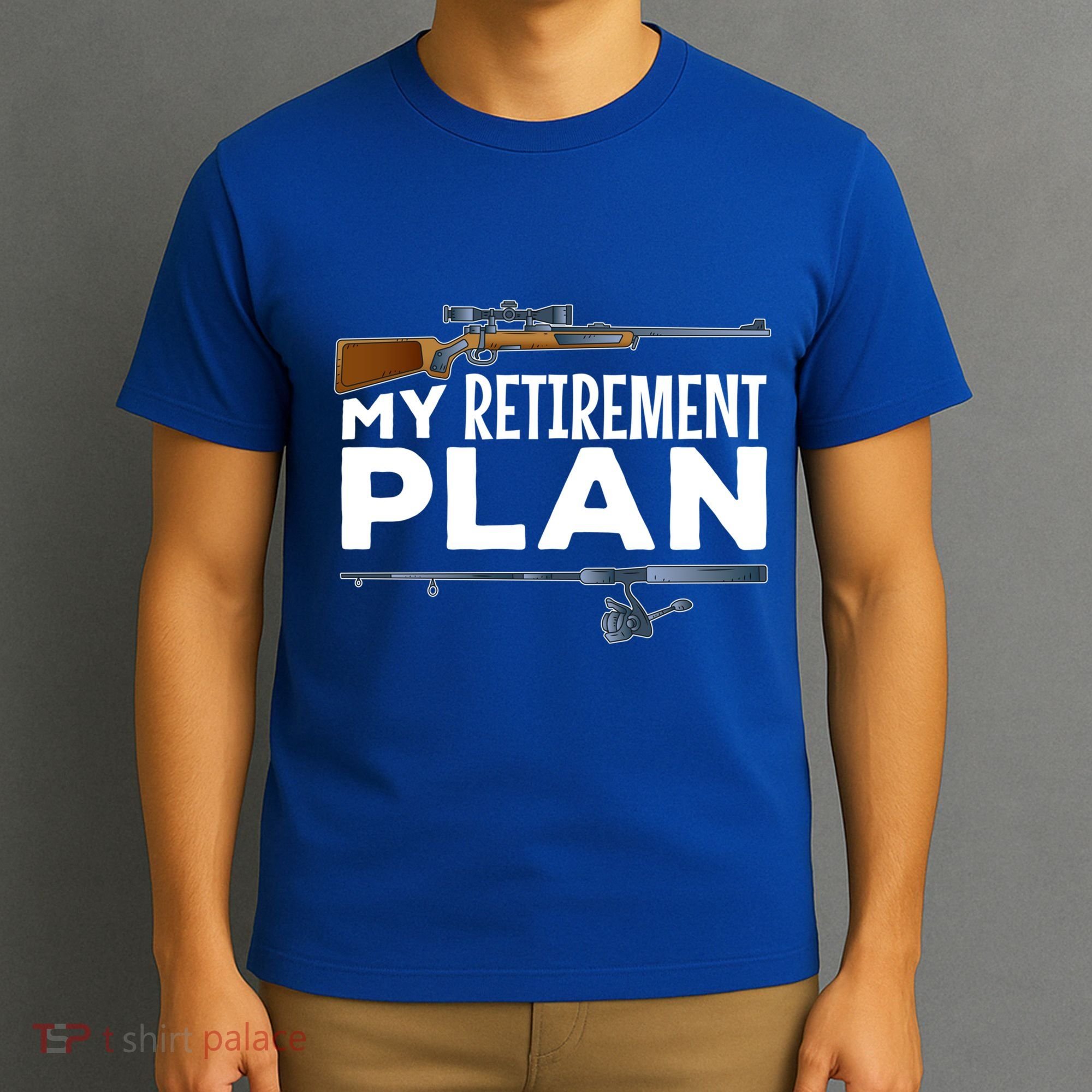 My Retiret Plan Hunting Fishing Hunter Grandad Grandpa Gift T-Shirt