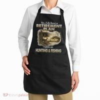 My Retirement Plan Hunting Fishing Hunters Grandpa Fun Gift Apron thumb 2