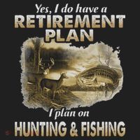 My Retirement Plan Hunting Fishing Hunters Grandpa Fun Gift Beanie thumb 2