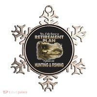 My Retirement Plan Hunting Fishing Hunters Grandpa Fun Gift Ornament thumb 0