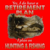My Retirement Plan Hunting Fishing Hunters Grandpa Fun Gift Santa Hat thumb 1