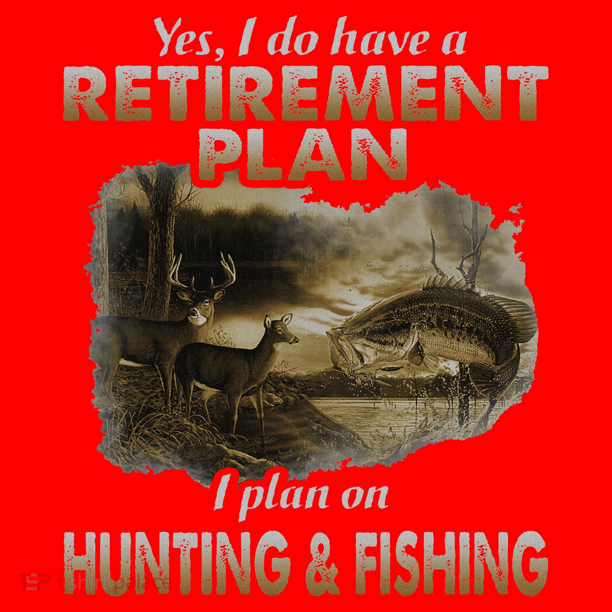 My Retirement Plan Hunting Fishing Hunters Grandpa Fun Gift Santa Hat