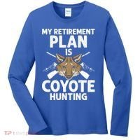 My Retiret Plan Is Coyote Hunting For Coyote Slayer Cute Gift Women's Long Sleeve Shirt thumb 0