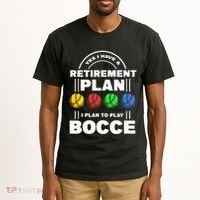 My Retirement Plan Bocce Ball Player Grandpa Bocce Tall T-Shirt thumb 2