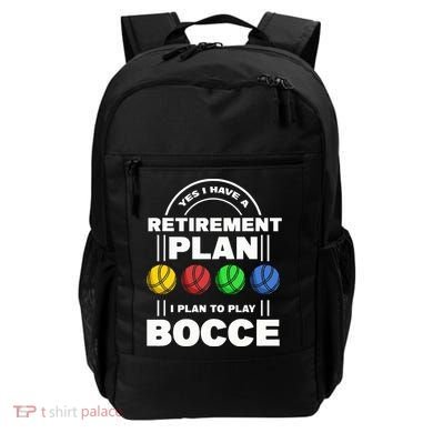 My Retirement Plan Bocce Ball Player Grandpa Bocce Backpack
