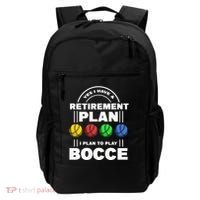 My Retirement Plan Bocce Ball Player Grandpa Bocce Backpack thumb 0