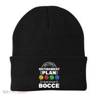 My Retirement Plan Bocce Ball Player Grandpa Bocce Beanie thumb 0