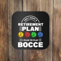 My Retirement Plan Bocce Ball Player Grandpa Bocce Coaster thumb 0
