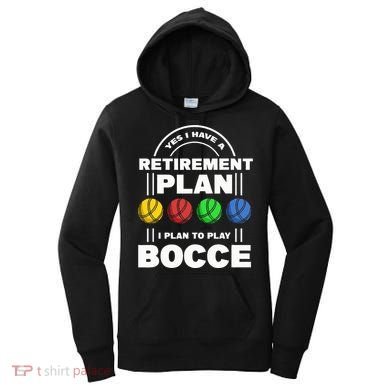My Retirement Plan Bocce Ball Player Grandpa Bocce Women's Hoodie