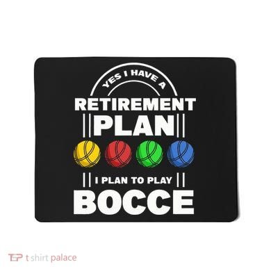 My Retirement Plan Bocce Ball Player Grandpa Bocce Mousepad