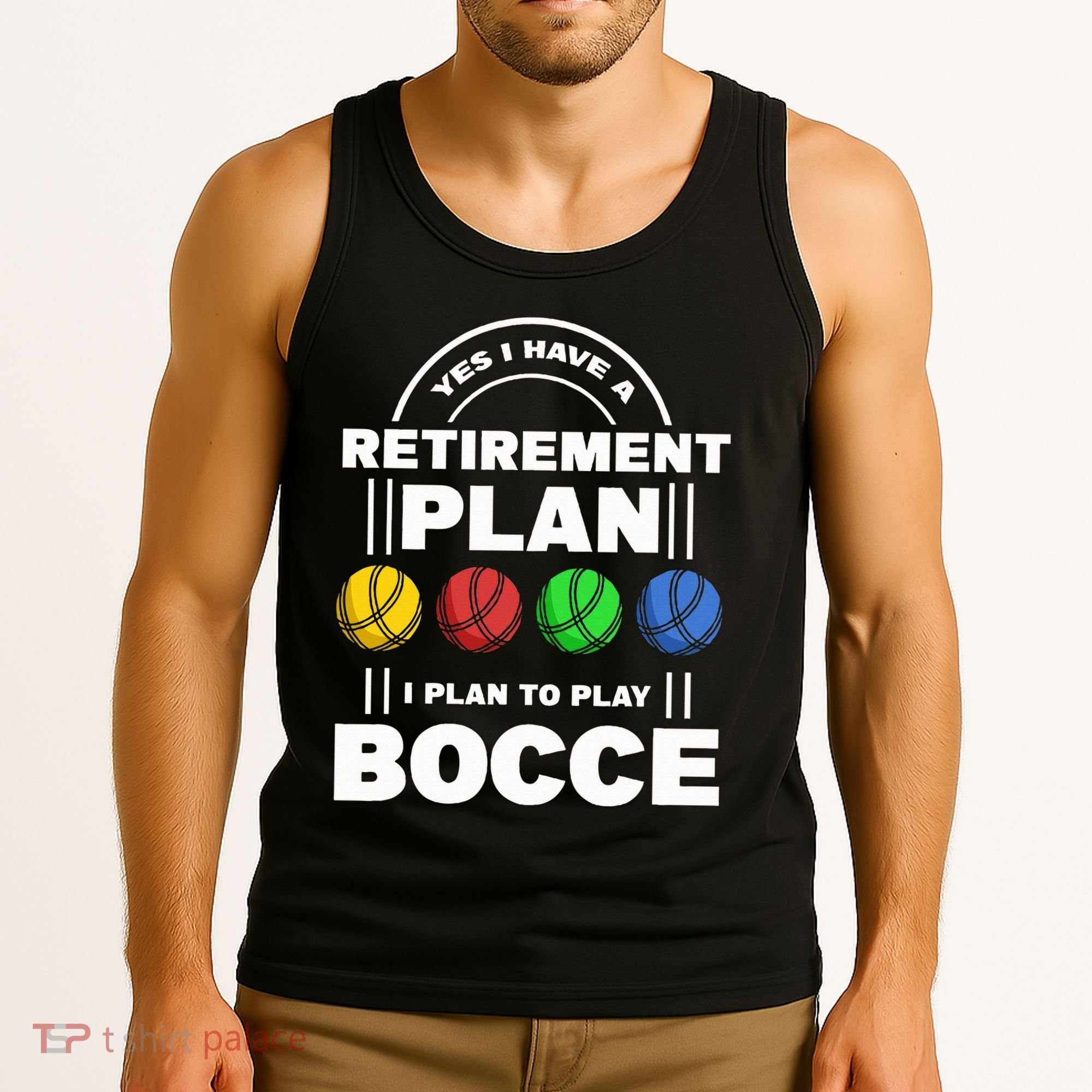 My Retirement Plan Bocce Ball Player Grandpa Bocce Tank Top