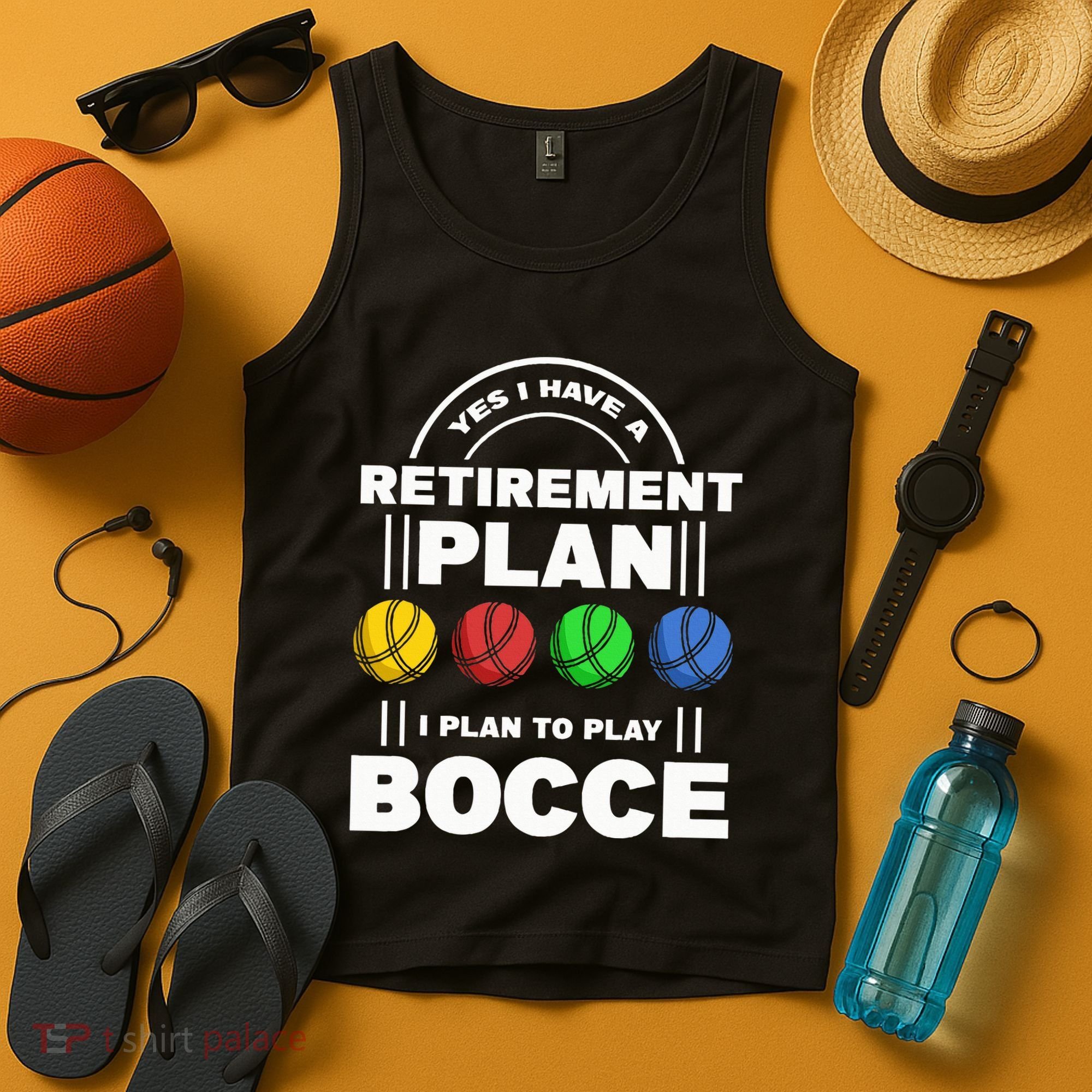 My Retirement Plan Bocce Ball Player Grandpa Bocce Tank Top