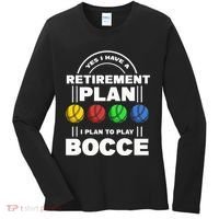 My Retirement Plan Bocce Ball Player Grandpa Bocce Women's Long Sleeve Shirt thumb 0