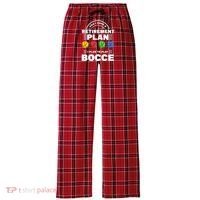 My Retirement Plan Bocce Ball Player Grandpa Bocce Women's Flannel Plaid Pajama Pants thumb 0