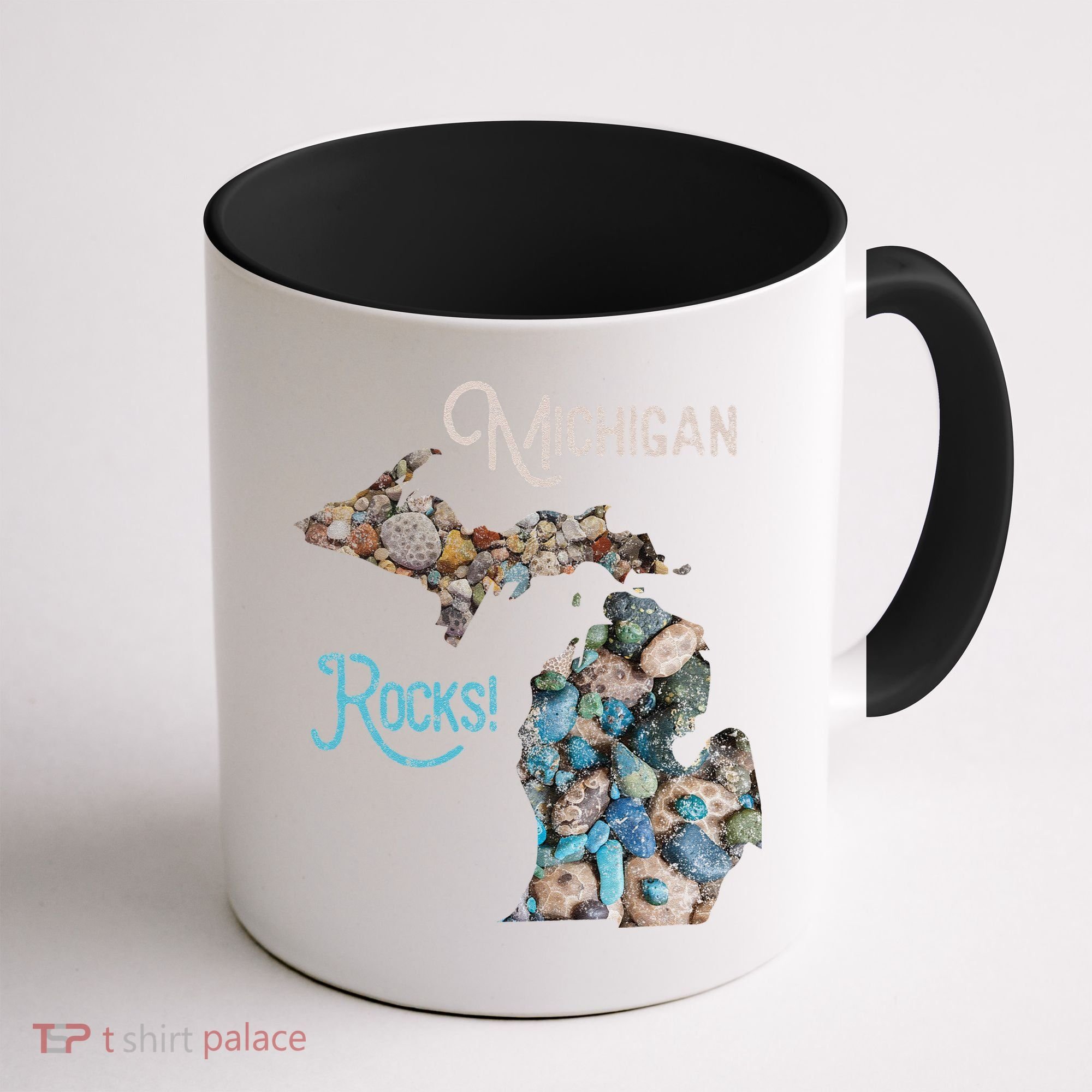 Michigan Rocks Petoskey Stone Hunting Great Lakes State Coffee Mug