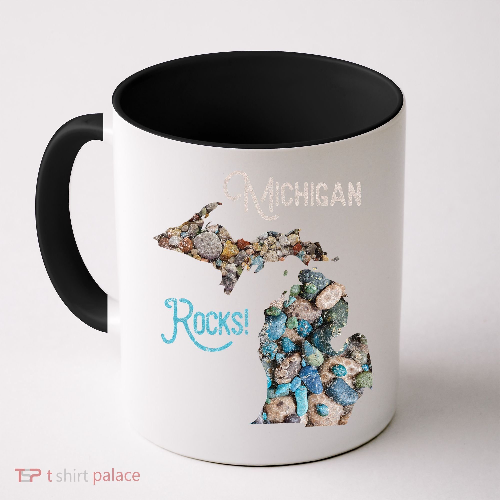 Michigan Rocks Petoskey Stone Hunting Great Lakes State Coffee Mug