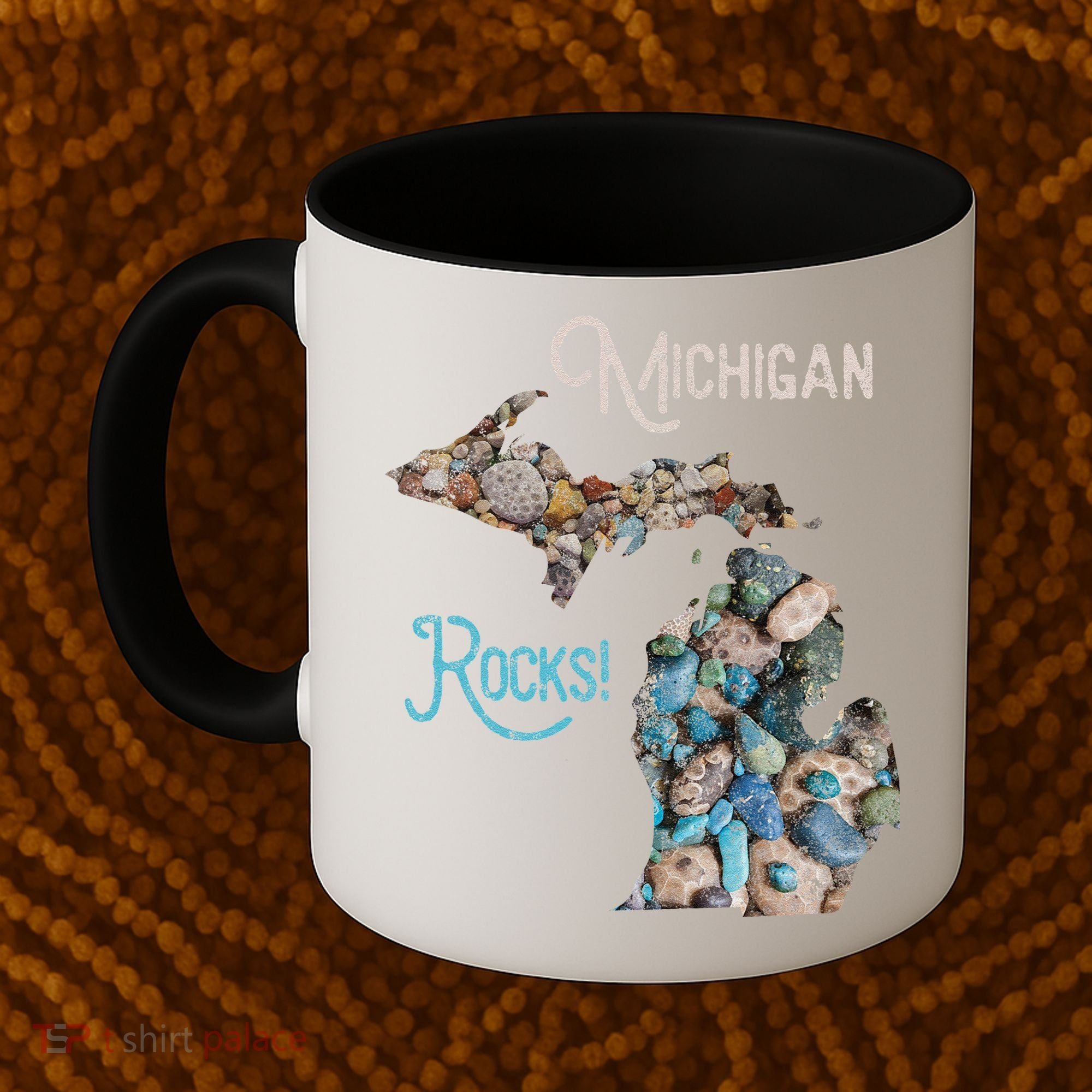 Michigan Rocks Petoskey Stone Hunting Great Lakes State Coffee Mug