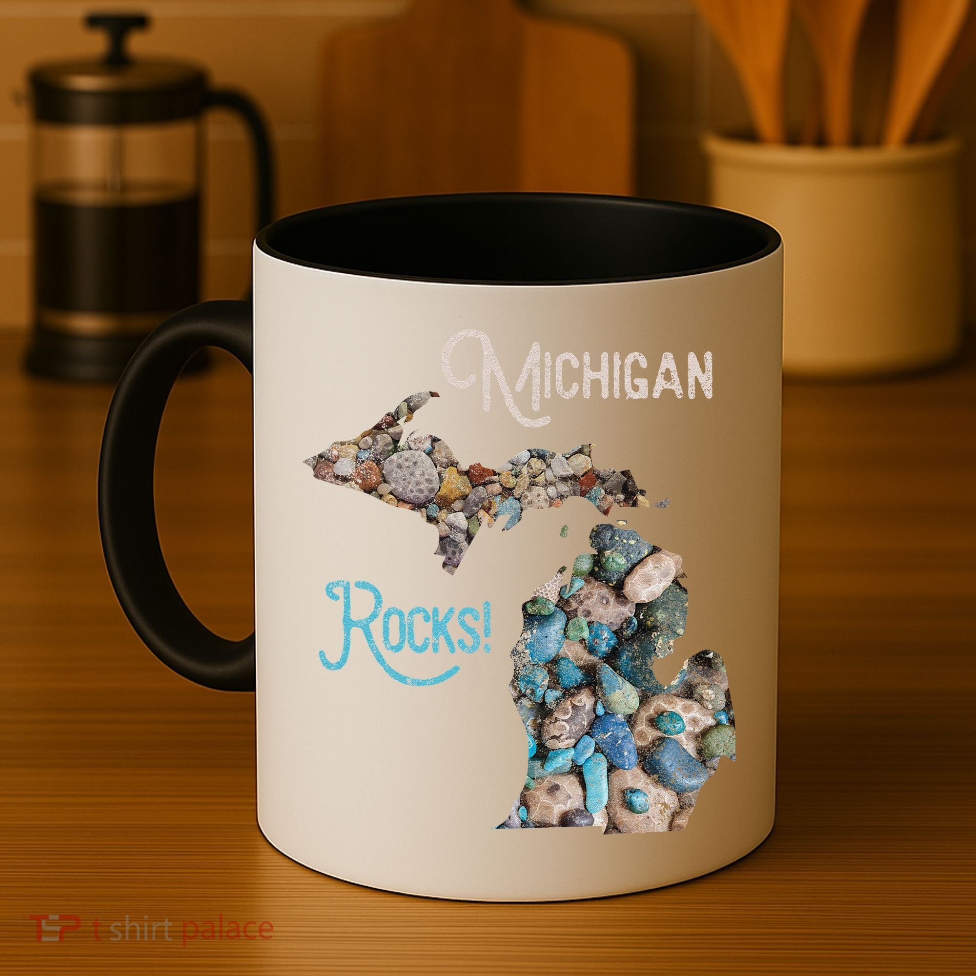 Michigan Rocks Petoskey Stone Hunting Great Lakes State Coffee Mug