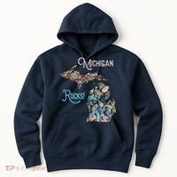 Michigan Rocks Petoskey Stone Hunting Great Lakes State Hoodie thumb 0