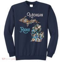 Michigan Rocks Petoskey Stone Hunting Great Lakes State Sweatshirt thumb 0