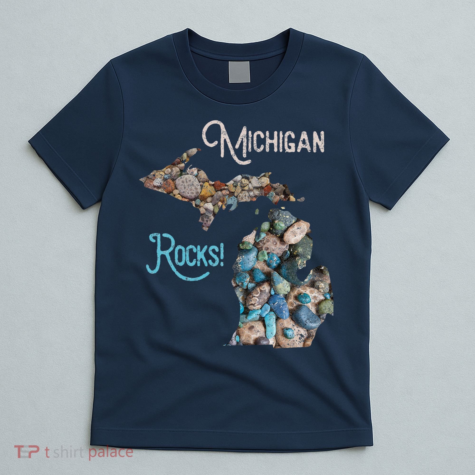 Michigan Rocks Petoskey Stone Hunting Great Lakes State T-Shirt