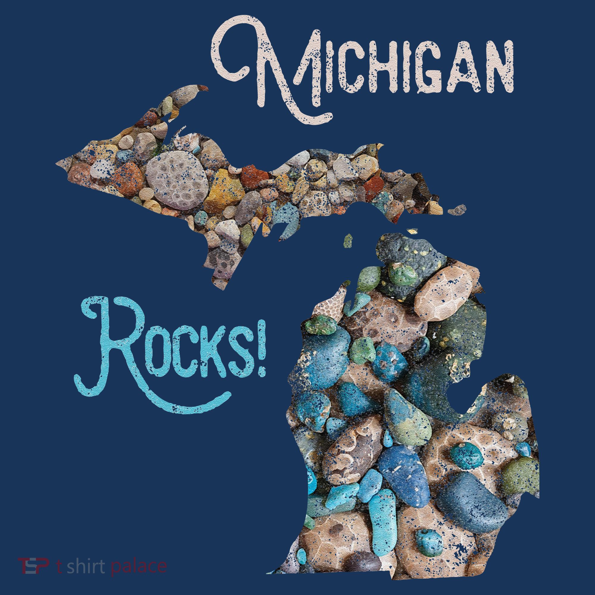 Michigan Rocks Petoskey Stone Hunting Great Lakes State T-Shirt