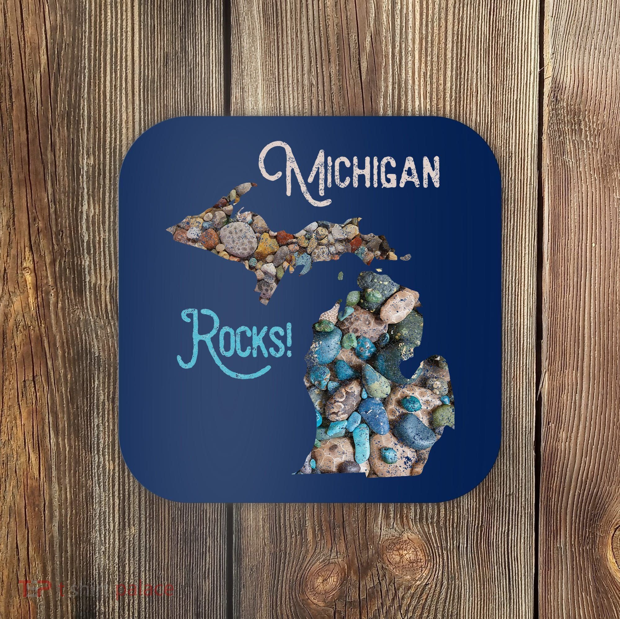 Michigan Rocks Petoskey Stone Hunting Great Lakes State Coaster