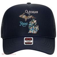 Michigan Rocks Petoskey Stone Hunting Great Lakes State Hat thumb 0