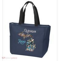 Michigan Rocks Petoskey Stone Hunting Great Lakes State Tote Bag thumb 3