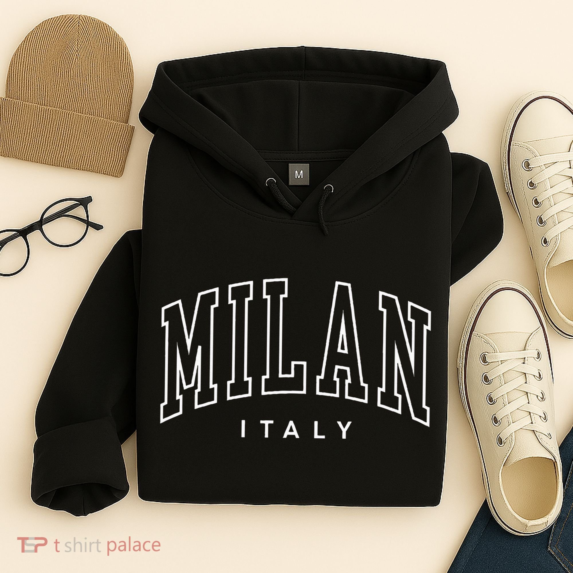 Milan Retro Preppy Italy Souvenir Hoodie