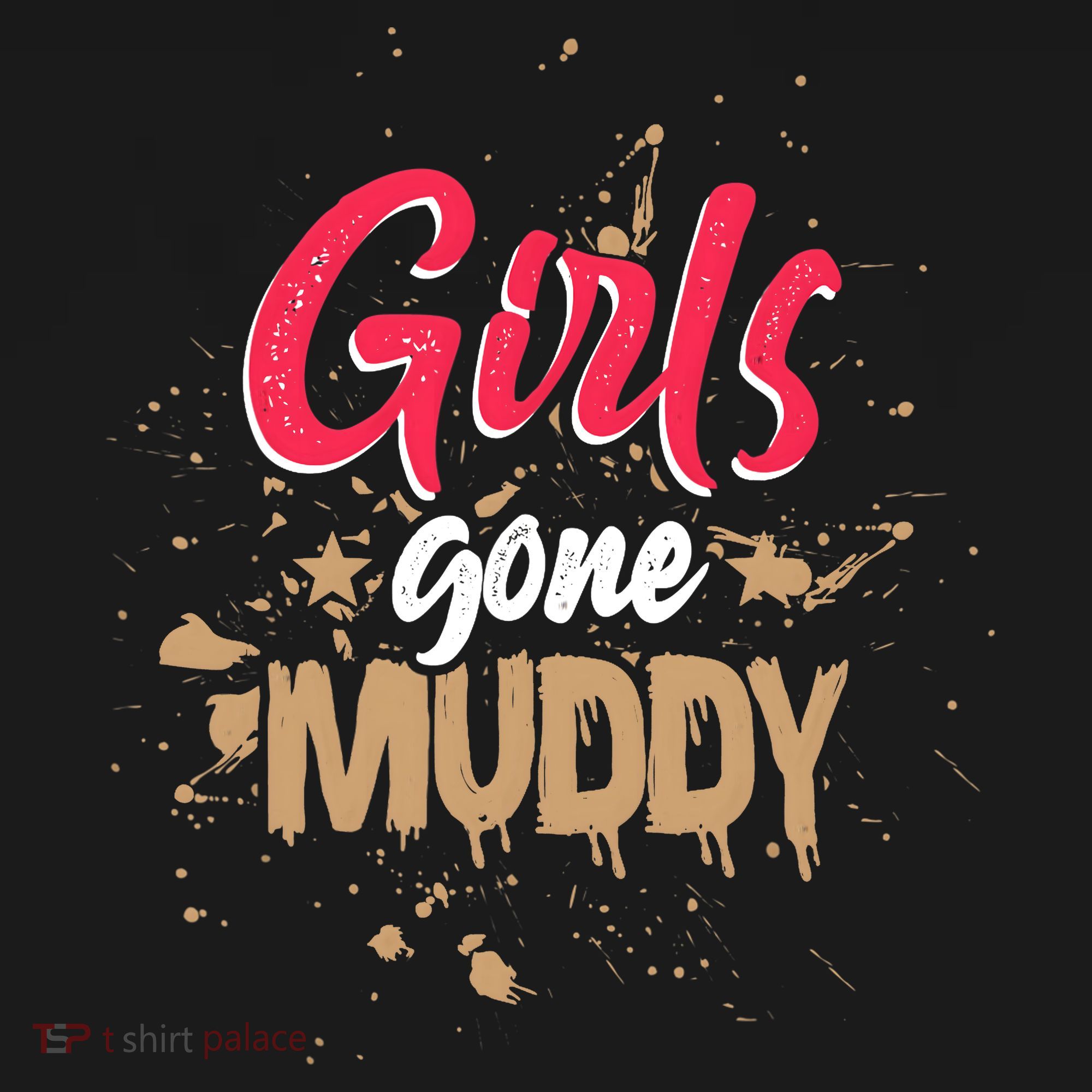 Mud Run Princess Girl Gone Muddy Team Girl ATV Women's Tank Top