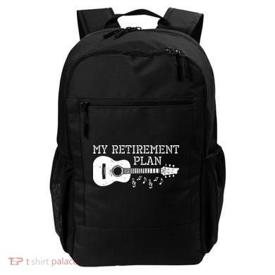 My Retirement Plan Guitar Music Notes Retiree Pension Gift Backpack